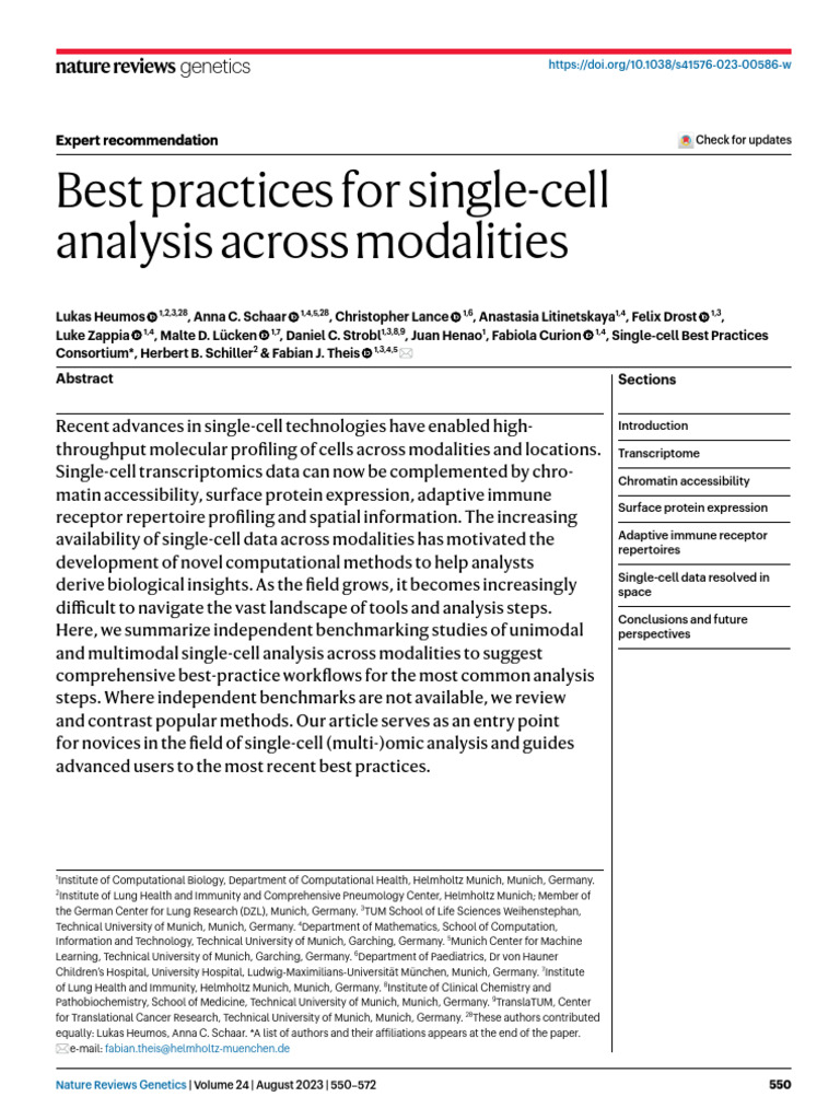 Best Practices for Single-Cell Analysis | PDF | Principal Component ...
