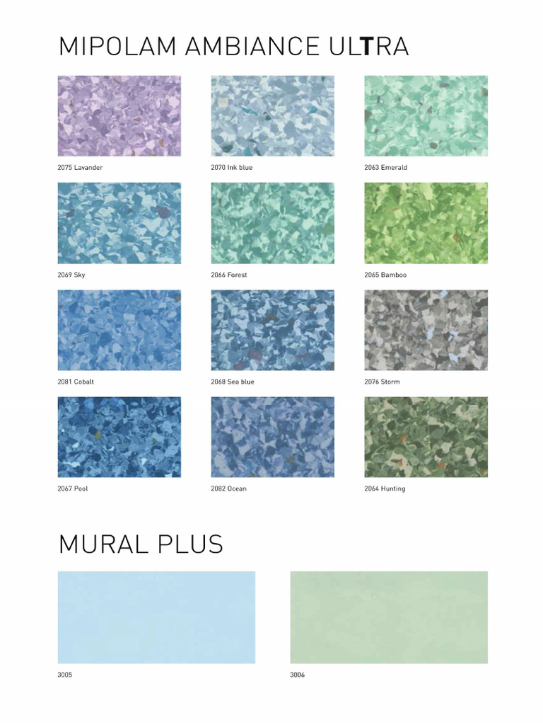 Vinyl Flooring Charts For Ot | PDF