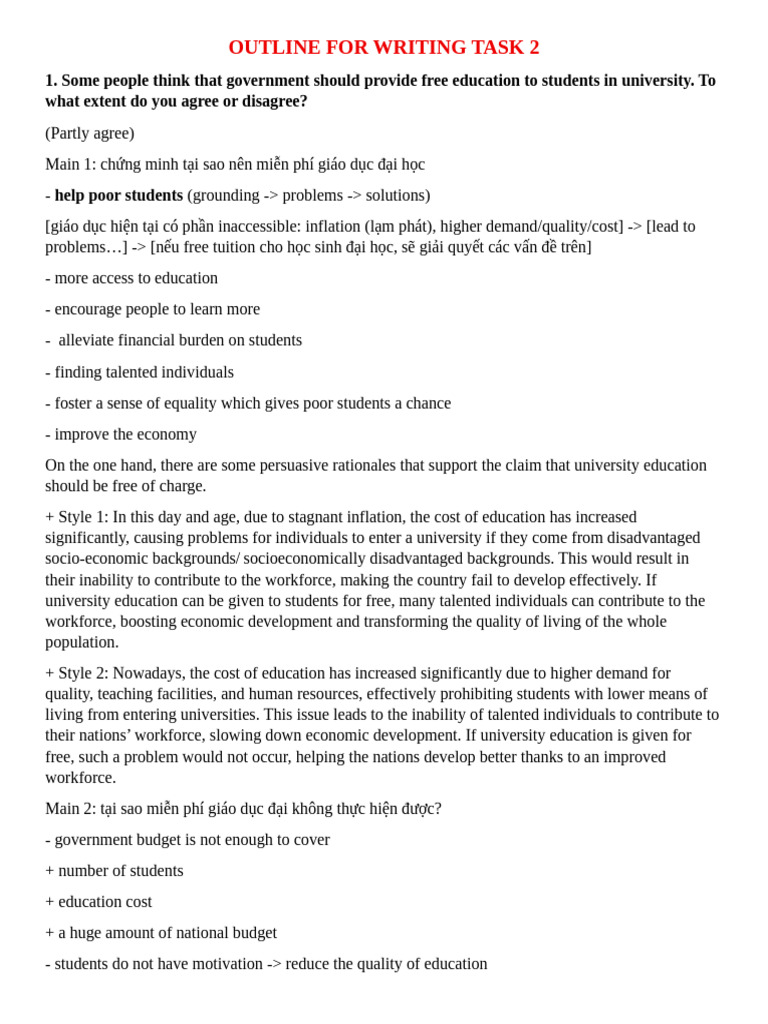 Free University Education Debate | PDF | Economies