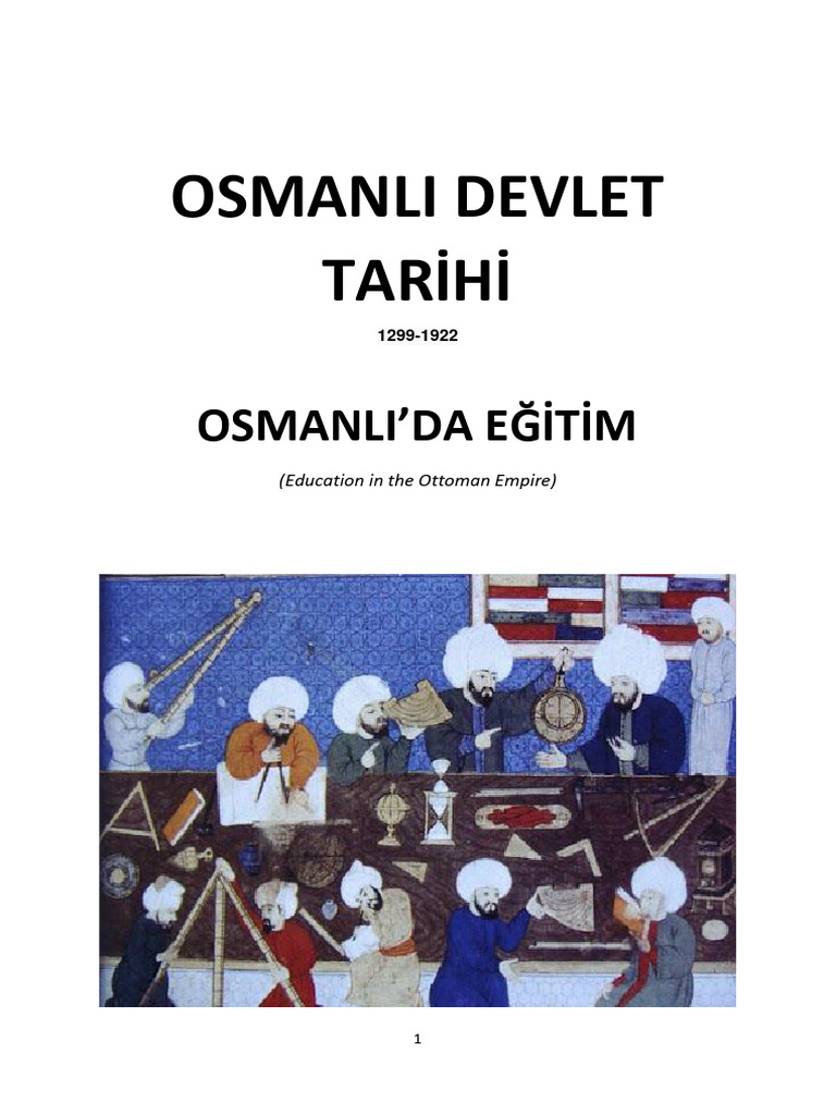 Osmanli Devletinde Egitim Sistemi | PDF