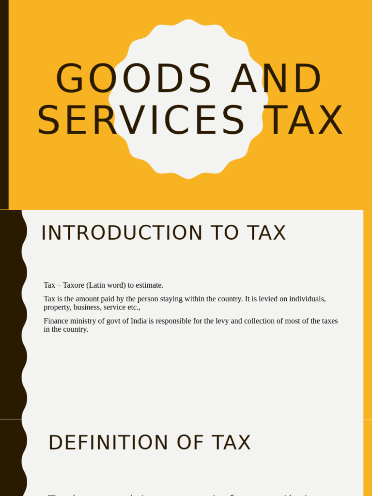 Goods and Services Tax | PDF | Taxes | Value Added Tax