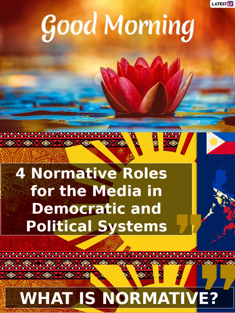 4 Normative Roles For The Mediain Democratic Political Systems PDF 