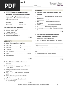 Together - kl5 - U6 - Unit - Test - Standard B