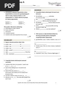 Together - kl5 - U6 - Unit - Test - Standard A
