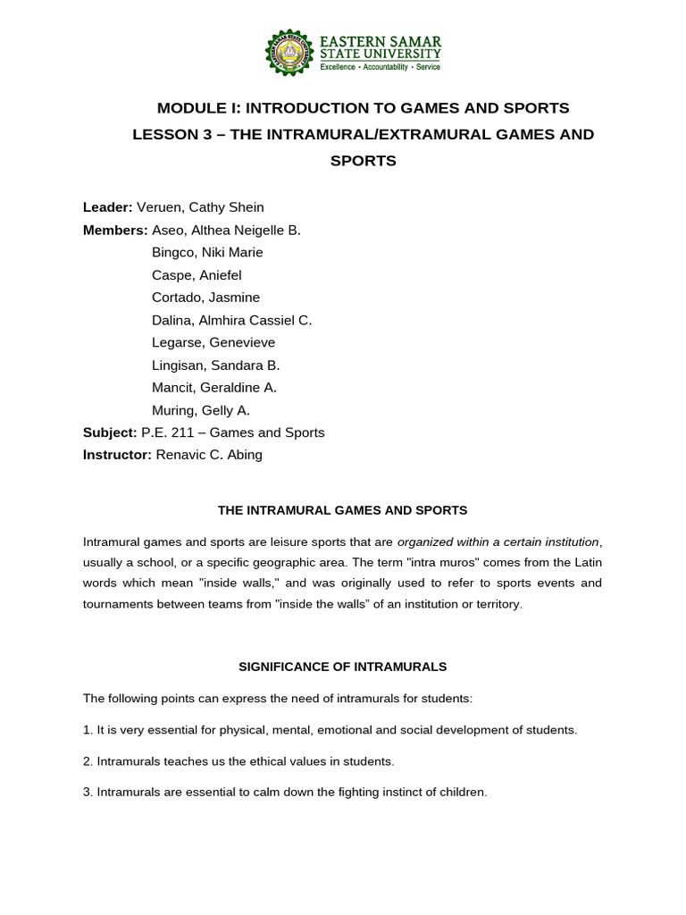 Pathfit 3 Mod 1 Lesson 3 Pdf Sports Psychology