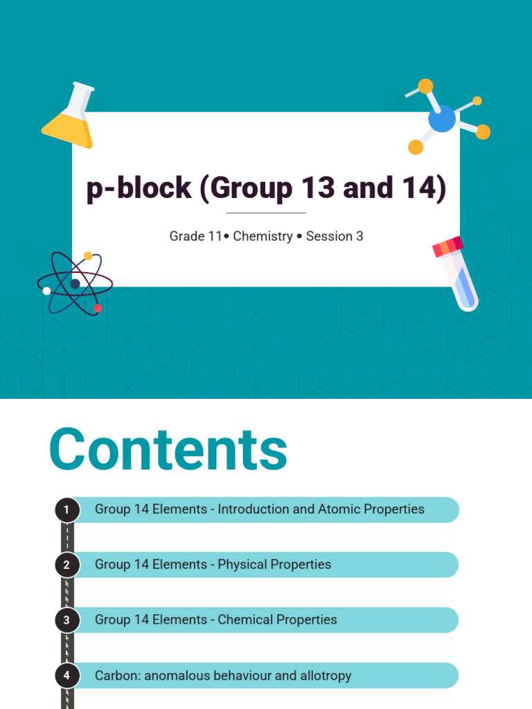 Group 14 Elements: Properties Overview | PDF | Carbon | Fullerene