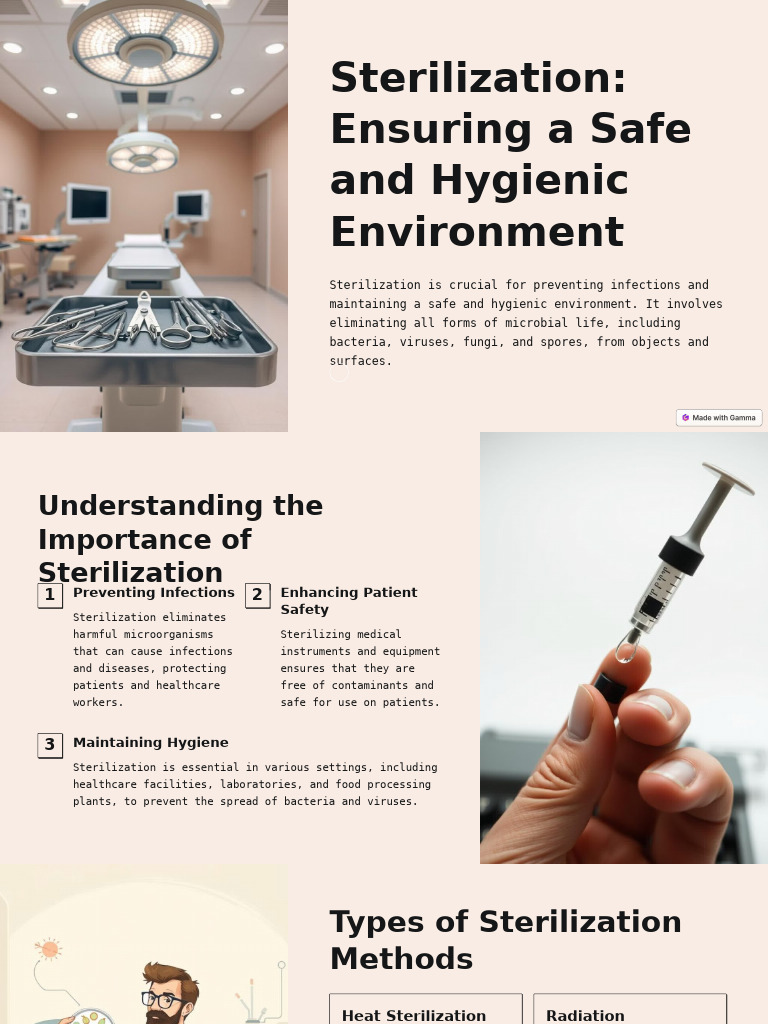 Sterilization Ensuring A Safe and Hygienic Environment | PDF ...