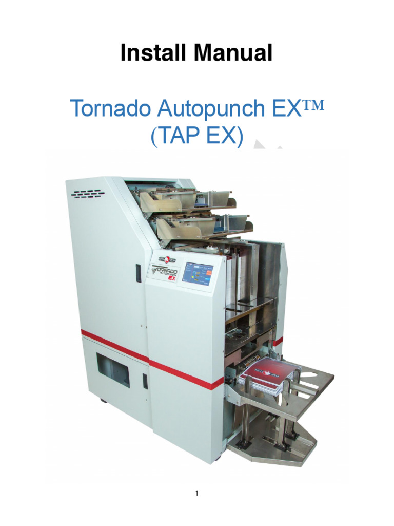 TAP EX Tornado Installation Manual | PDF | Screw | Elevator