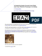 Smoking Gun Documents On Iran “Found” By US-Backed Terror Group.