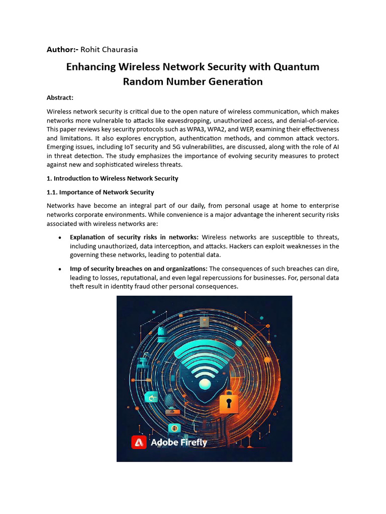 Wireless Network Communication | PDF | Security | Computer Security
