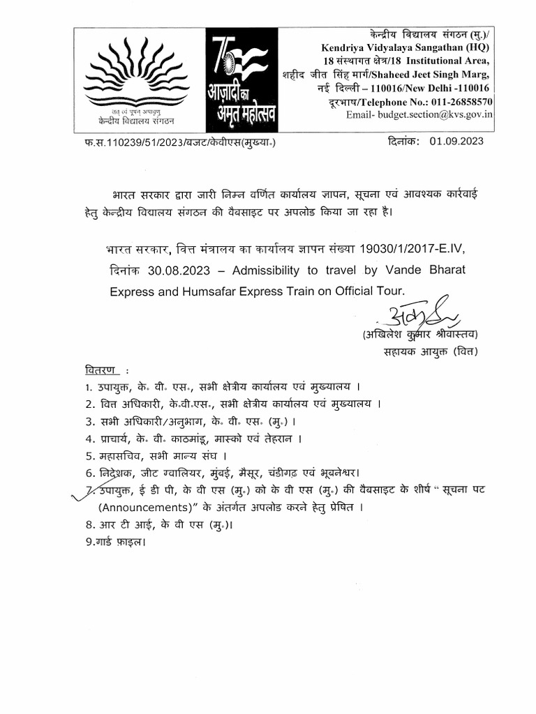 Official Travel Guidelines for Vande Bharat Express | PDF | Train ...