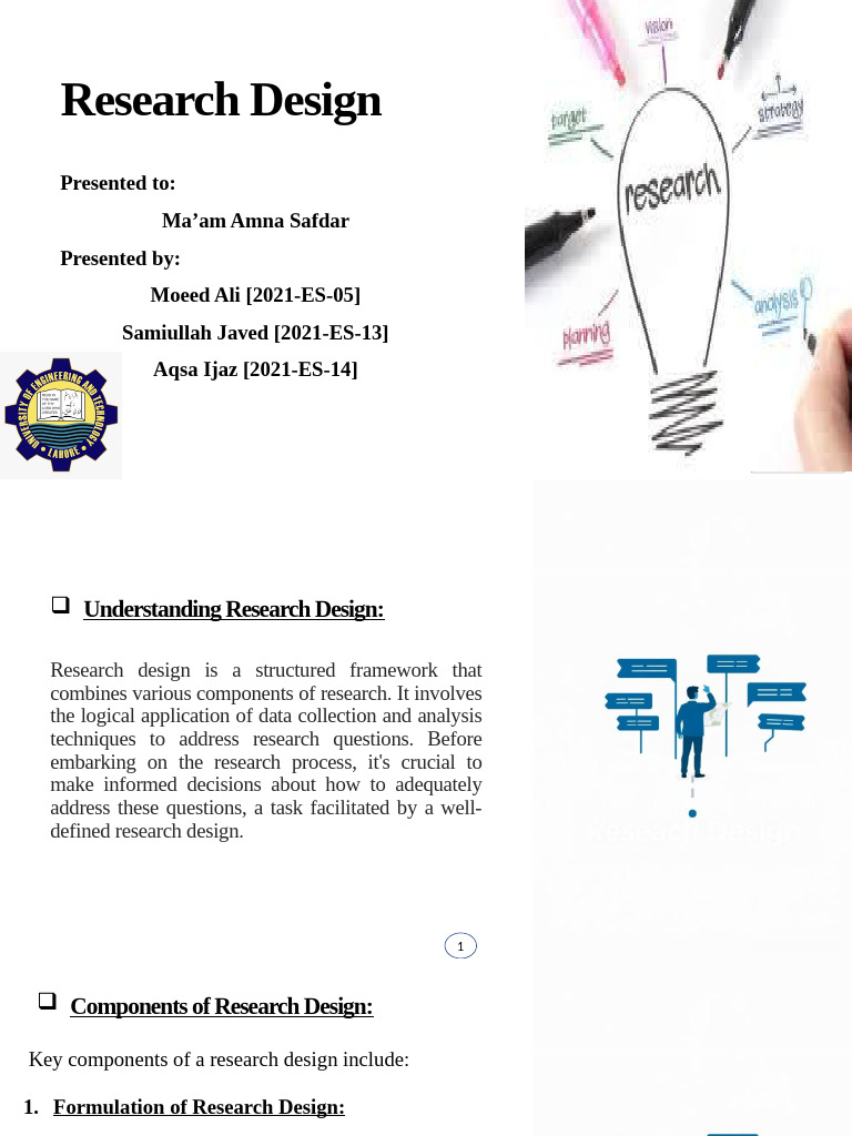 Research Design: Key Components & Steps | PDF | Methodology ...