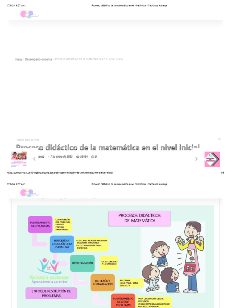 Procesos Didácticos en Matemática Inicial | PDF | Educación de la ...