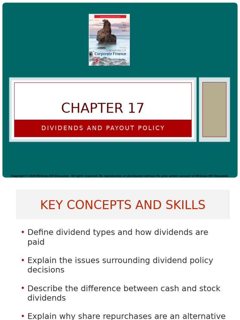 Ross 12e PPT Ch17 | PDF | Dividend | Share Repurchase