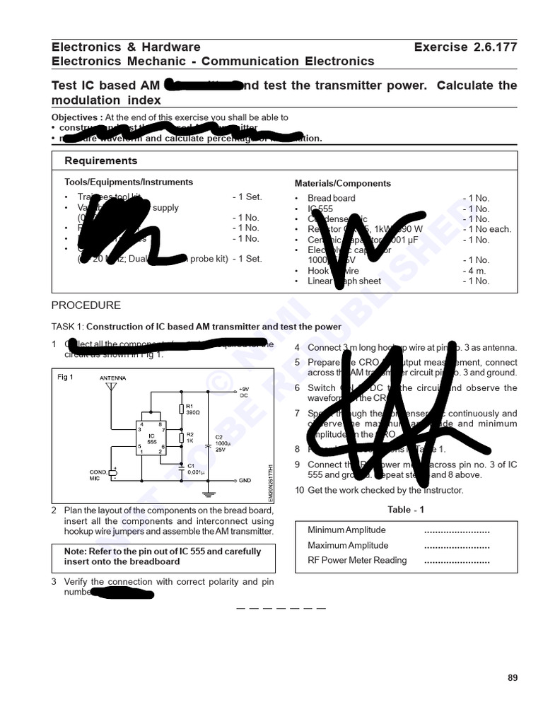 IC-Based AM Transmitter Testing | PDF | Capacitor | Amplitude