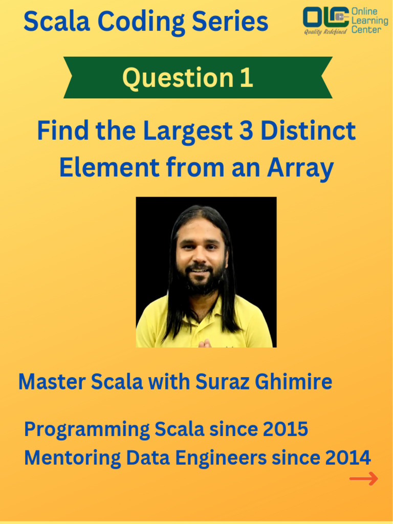 Find 3 Largest Distinct Elements in Array | PDF | Computers