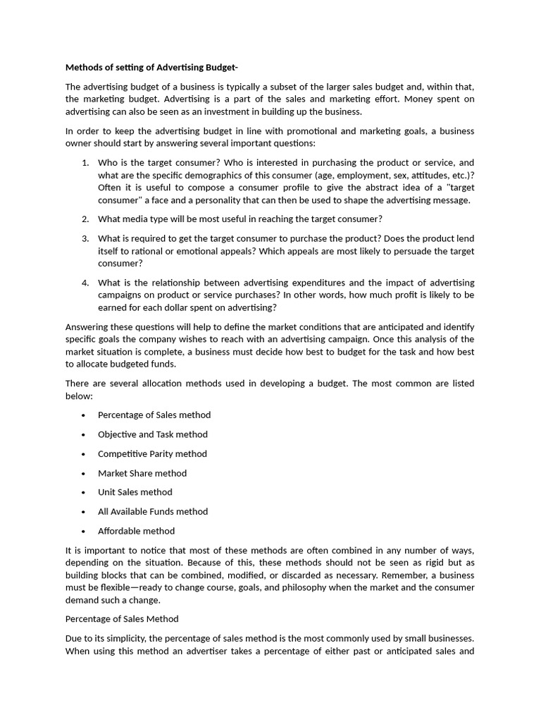 methods-of-setting-of-advertising-budget-pdf-advertising-marketing