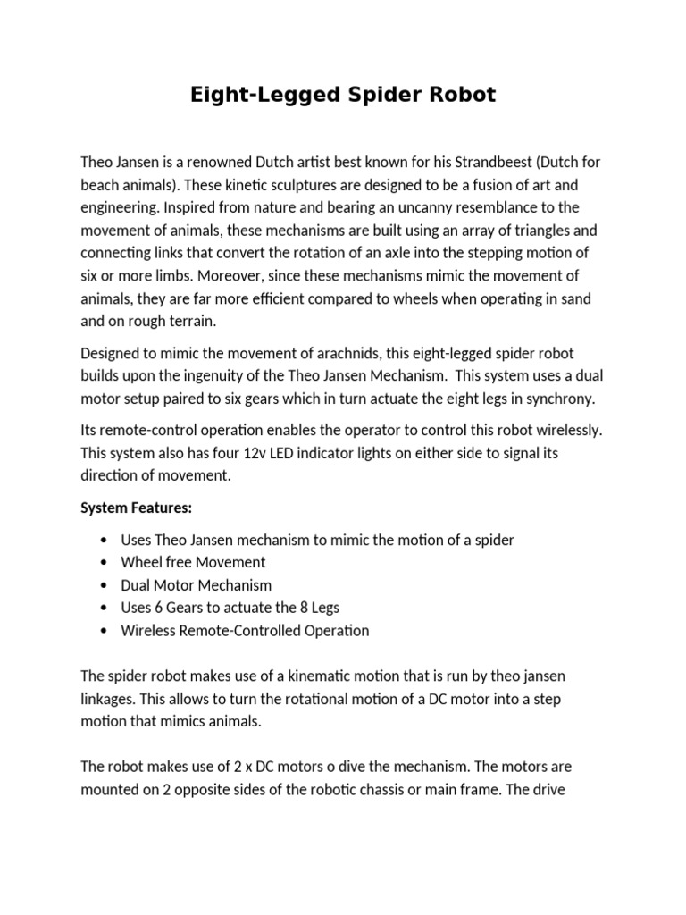 Theo Jansen Linkage Mechanism Pdf Mechanical Engineering Machines