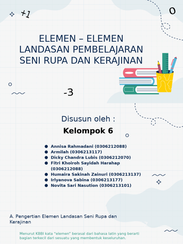 Elemen Dasar Seni Rupa dan Kerajinan | PDF