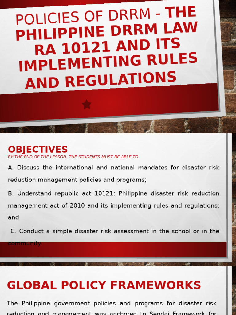 Policies of Drrrm1 1 | PDF | Disaster Risk Reduction | Emergency Management