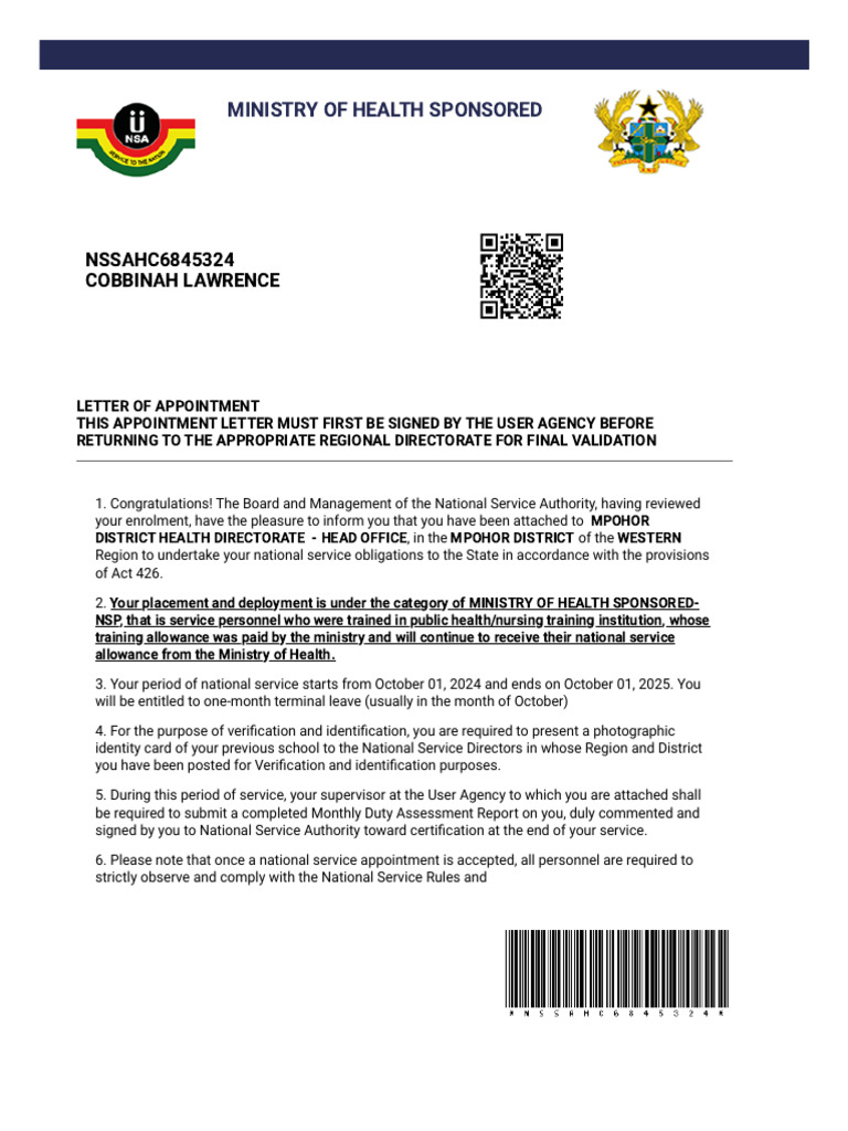 Nssahc6845324 - College of Health and Well Being (Cohk) | PDF ...