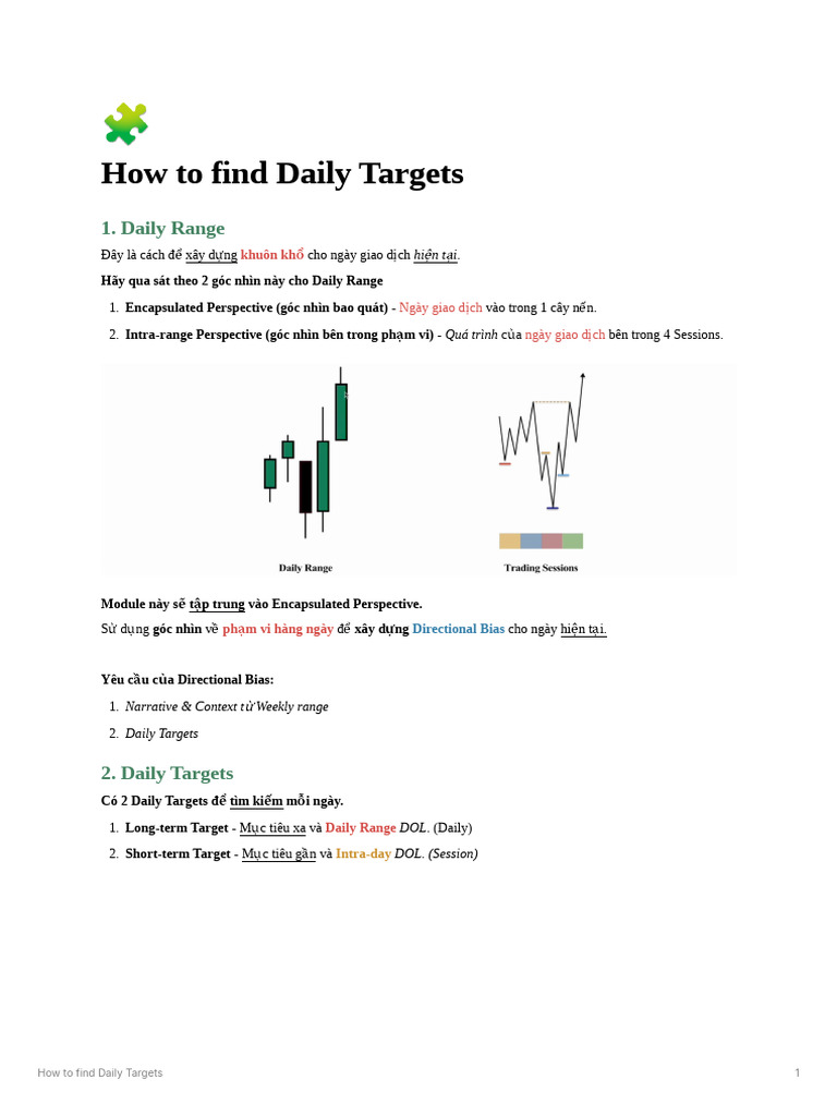 How To Find Daily Targets | PDF