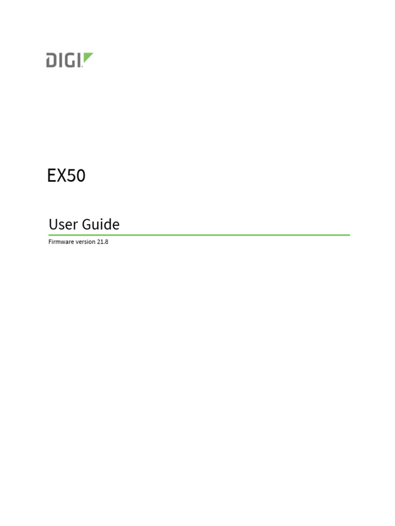 Digi EX50 User Guide Overview | PDF | Wi Fi | Radius