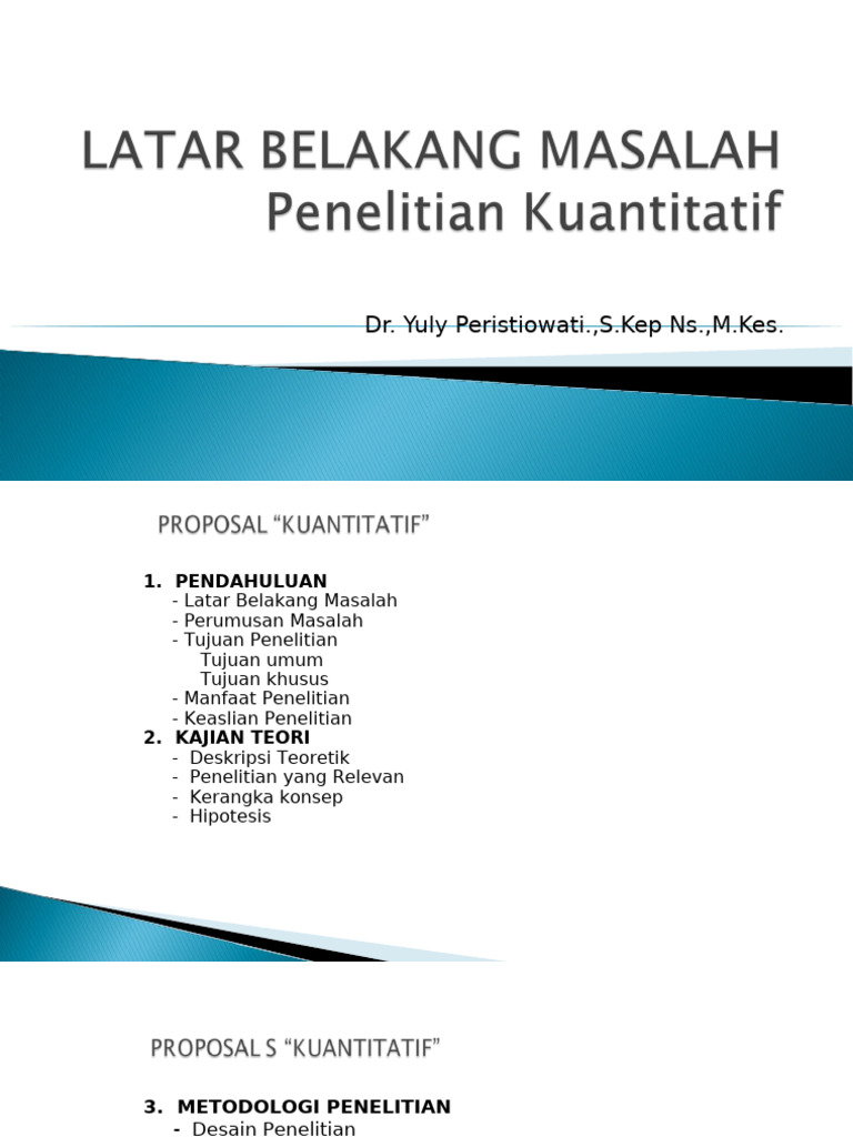 Latar Belakang Penelitian Kuantitati…