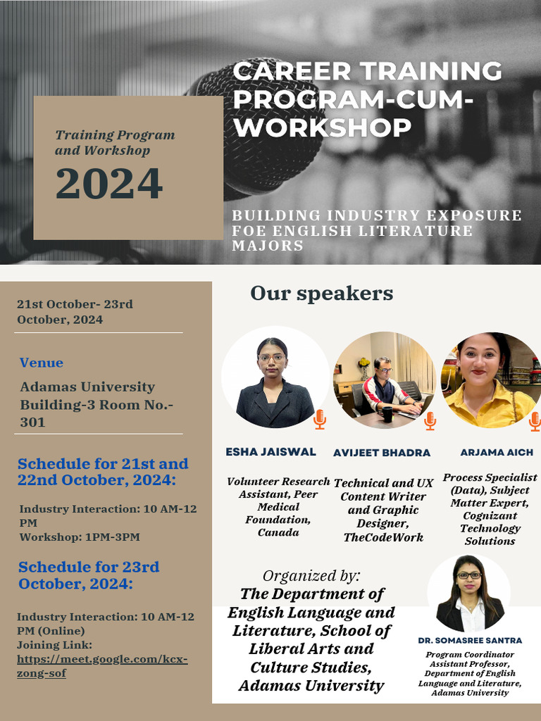 2024 Adamas University Training Workshop | PDF