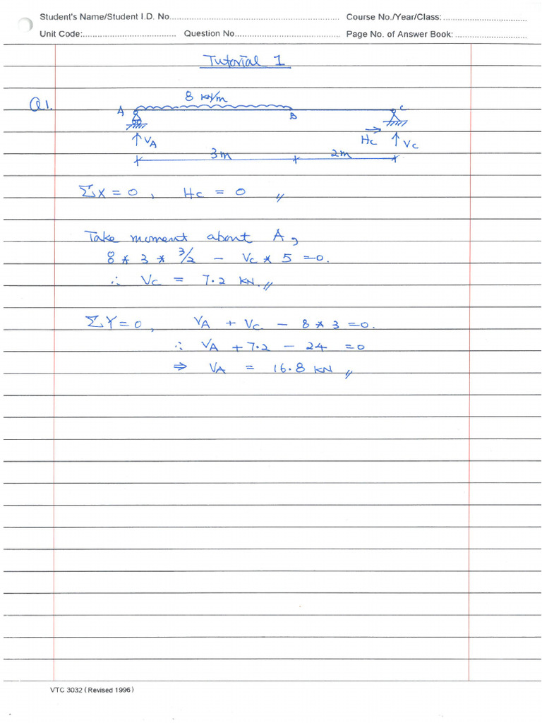 Solution To Tutorial 1 | PDF