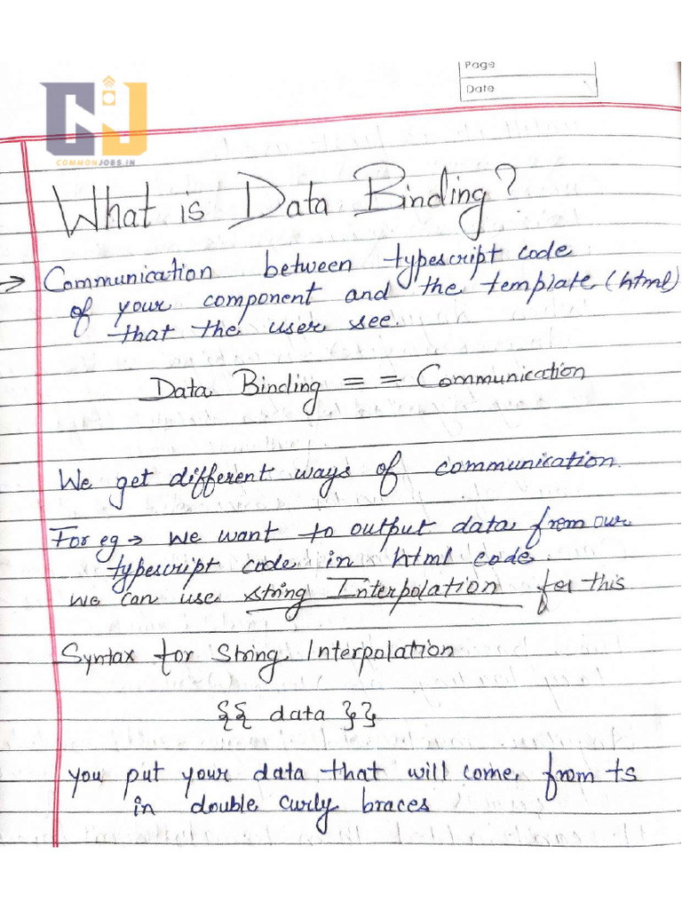 Angular Handwritten Notes PDF | PDF