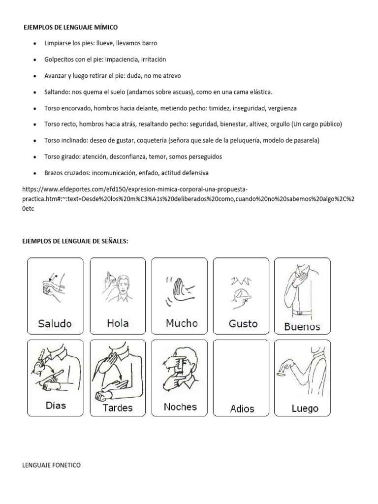 Ejemplos de Lenguaje | PDF | Artes del Lenguaje y Comunicación