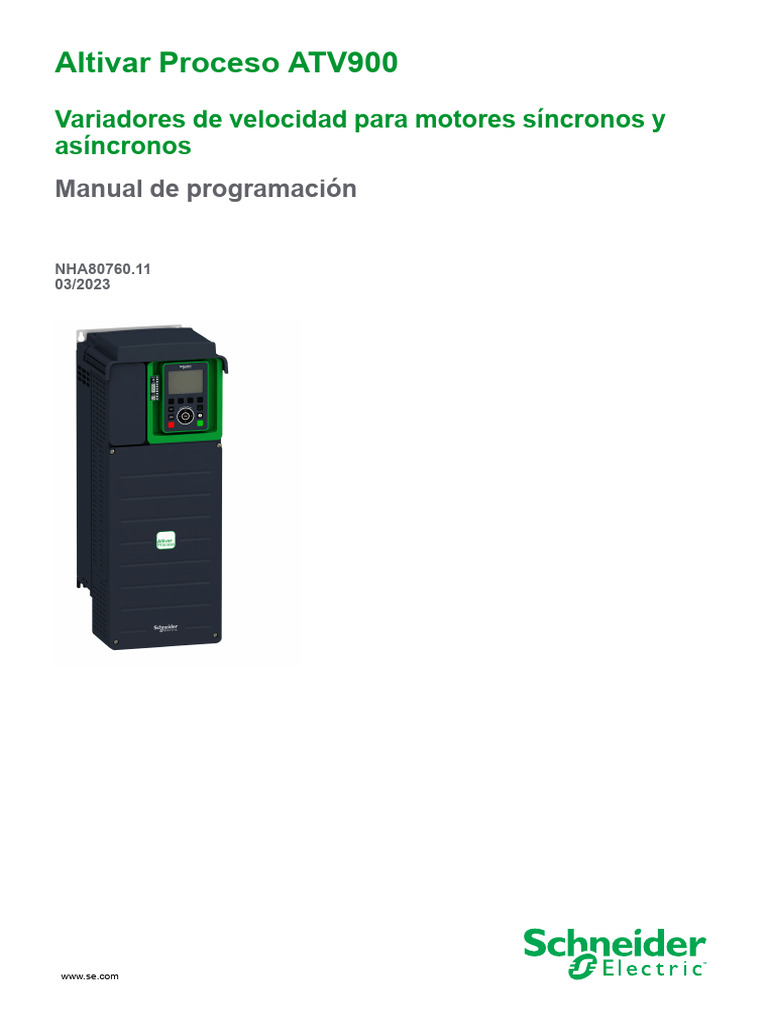 Programming Altivar 930 | PDF | Ingenieria Eléctrica | Cambiar
