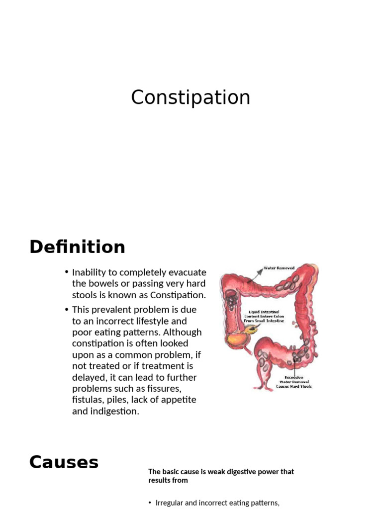Understanding Constipation: Causes & Management | PDF | Constipation ...