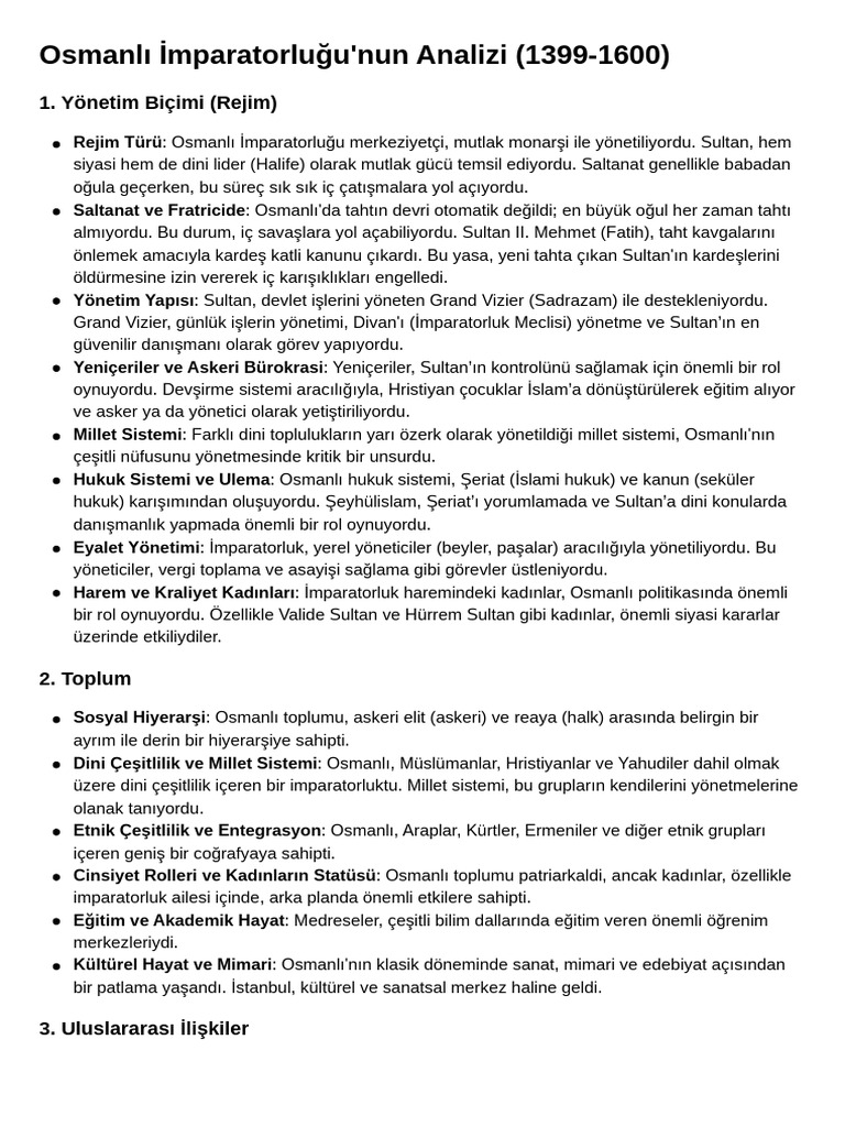 Osmanlı İmparatorluğu | PDF