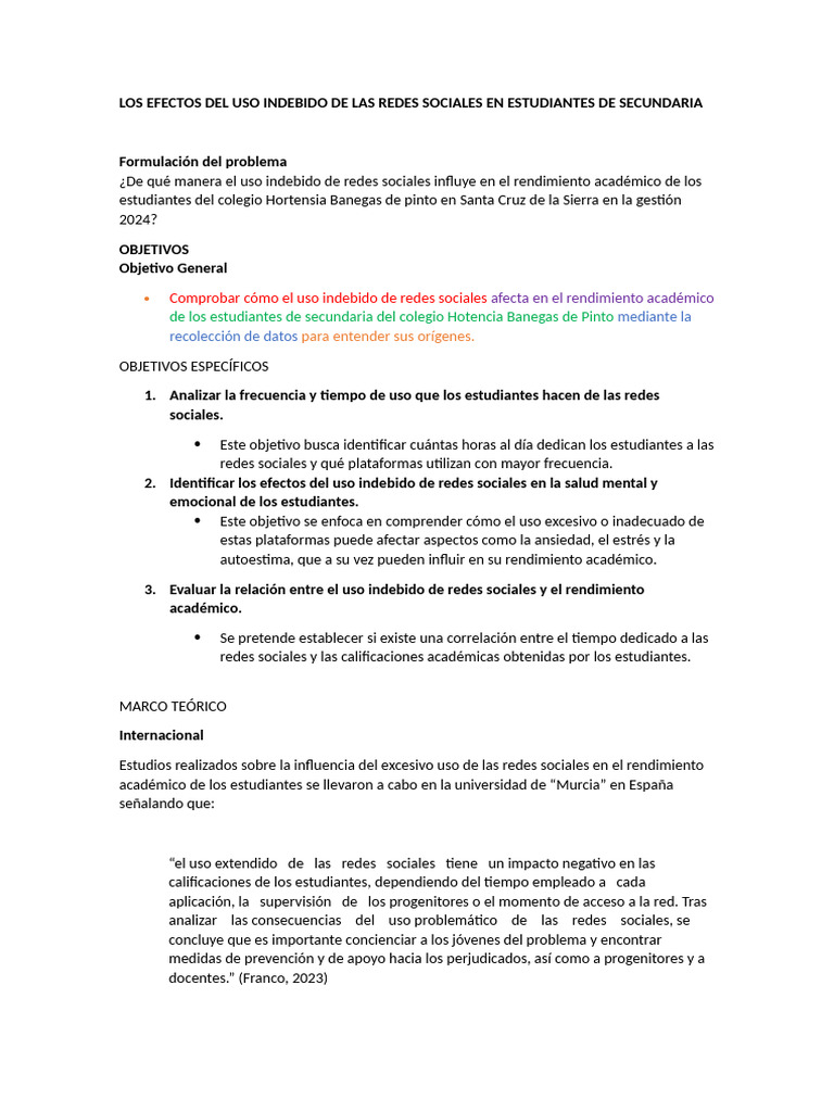 Uso Indebido de Las Redes Sociales | PDF | Sicología