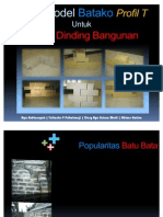 Batako Profil-T 2003 - PKM Mahasiswa Arsitektur UII