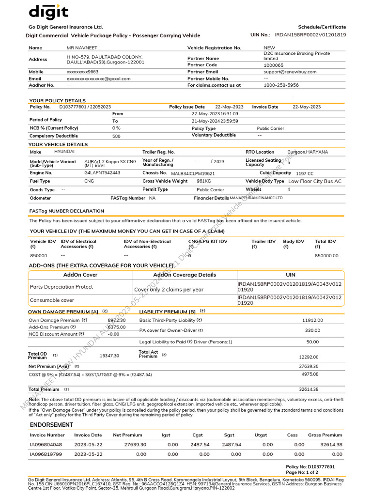 D103777601 3860484199816274 Schedulesc | PDF | Insurance | Business Law