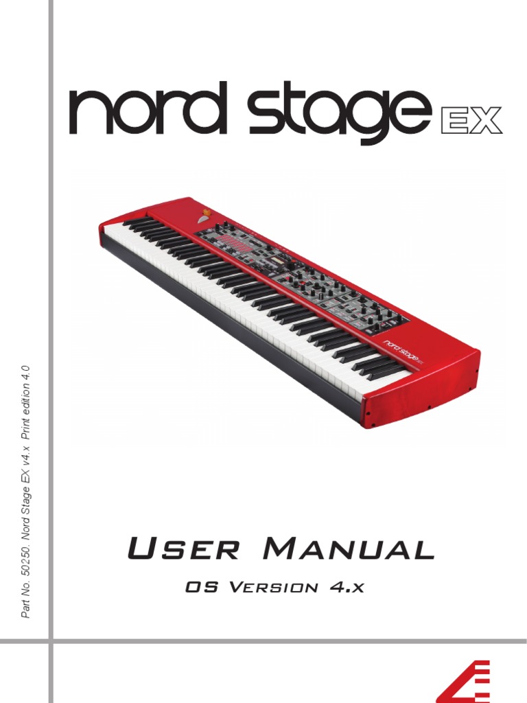 Nord Stage EX Manual v4.x (Eng) PDF