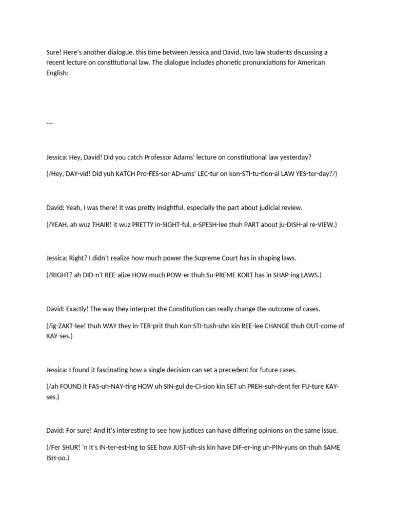 Dialogue three | PDF | Government | Supreme Court Of The United States