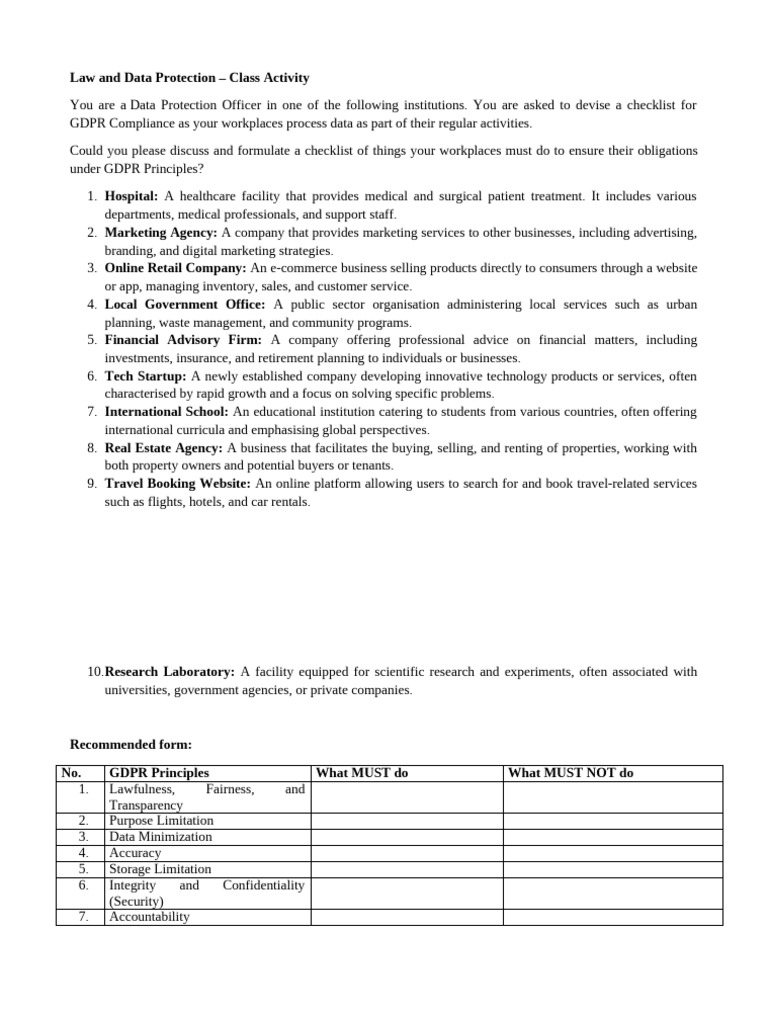 GDPR Compliance Checklist Guide | PDF | Business