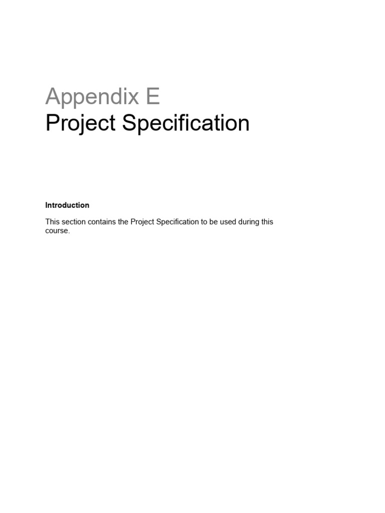 Appendix E VM-1 Project Specification v2020 | PDF | Elevator ...