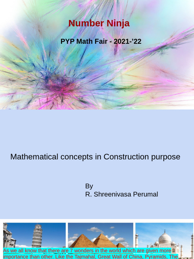 Math in Construction: Building Wonders | PDF