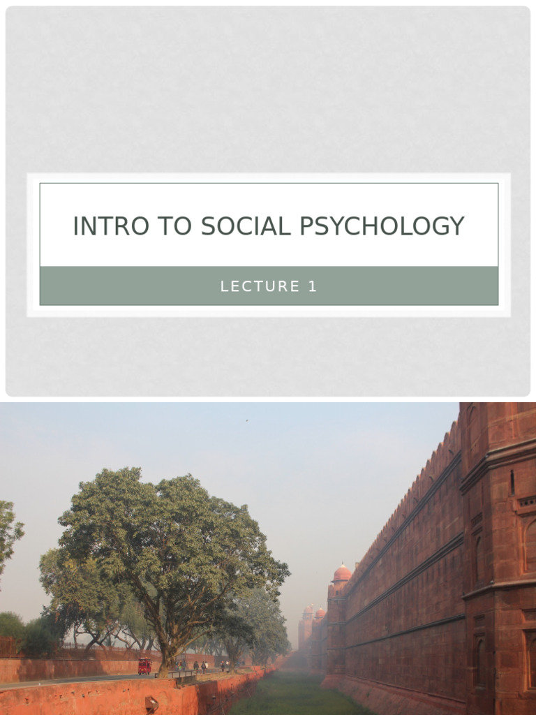 Lecture 1 - Introduction To Social Psychology | PDF | Hypothesis ...