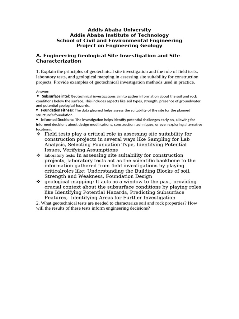 Addis Ababa University Pdf