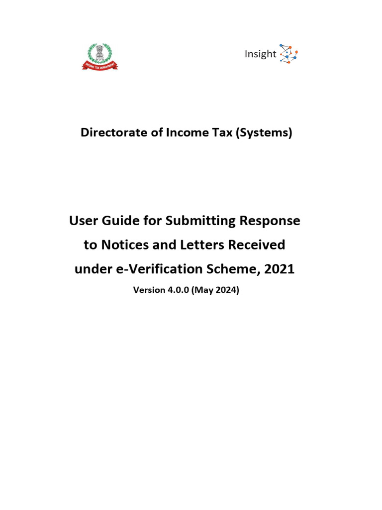 User Guide For Submitting Response To Notices and Letters Received ...