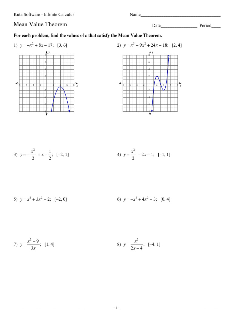 04 - Mean Value Theorem | PDF | Calculus | Real Analysis