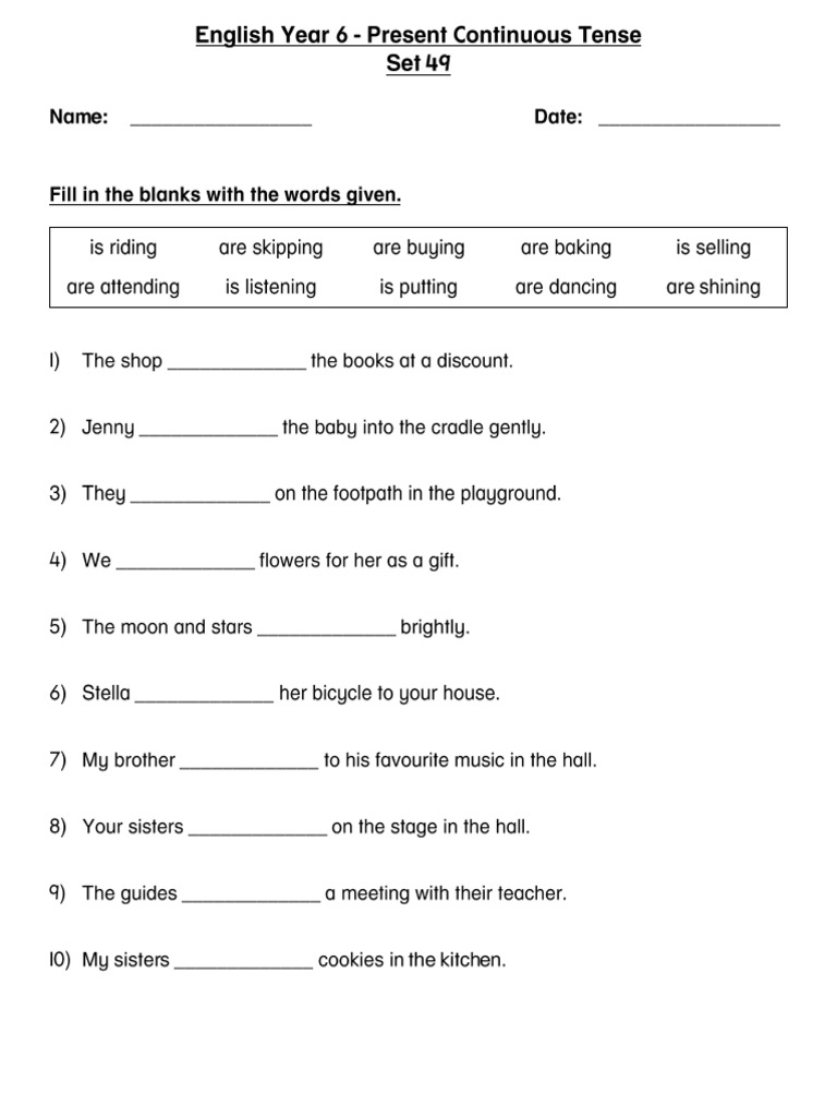 English year 6 set 49 pdf
