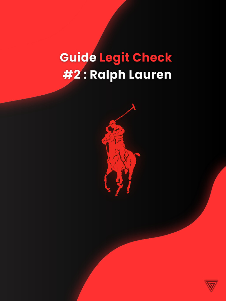 Vérifier l'authenticité Ralph Lauren | PDF
