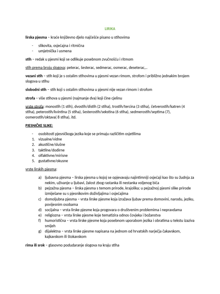 Lirika | PDF